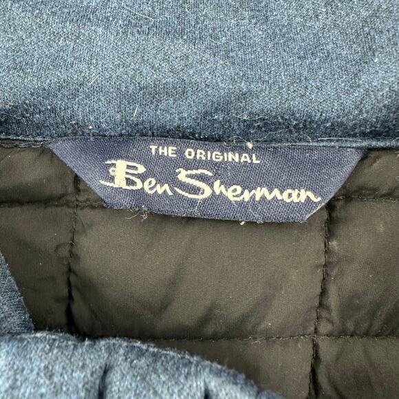 Ben Sherman‎ Size XXL Quilted Coat Jacket Blue Zip Up Pockets Winter Cold Layer - Picture 4 of 5
